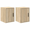 Vidaxx armoires murales de garage 2 pcs en aggloméré couleur chêne sonoma