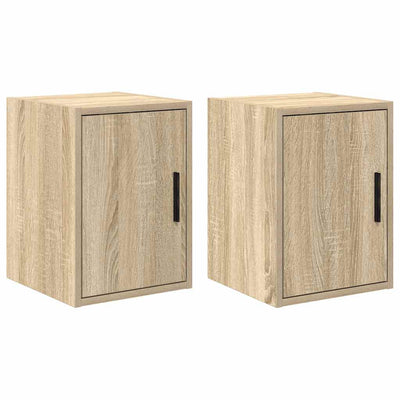 Vidaxx armoires murales de garage 2 pcs en aggloméré couleur chêne sonoma