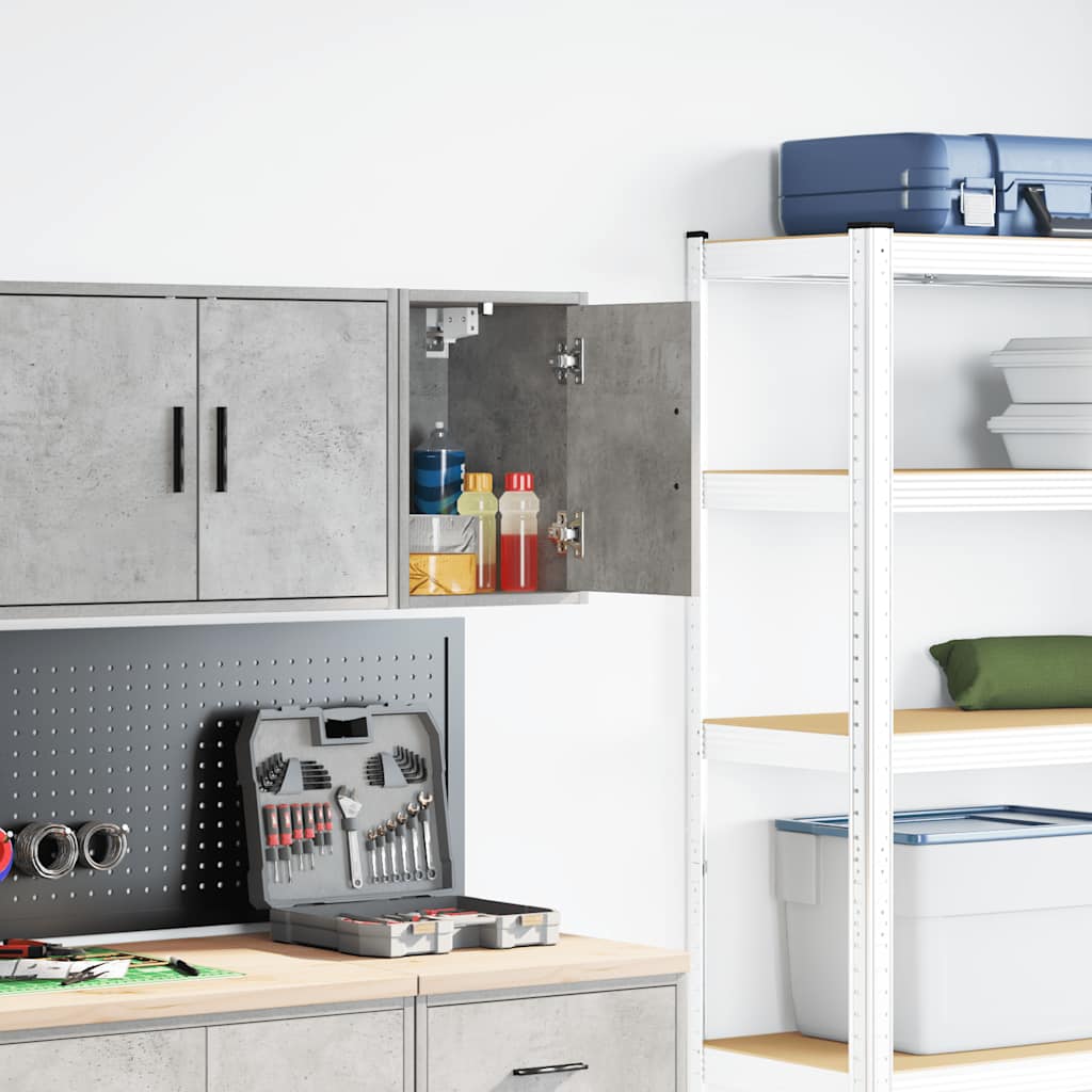 Vidaxx armoire murale de garage béton gris finition bois