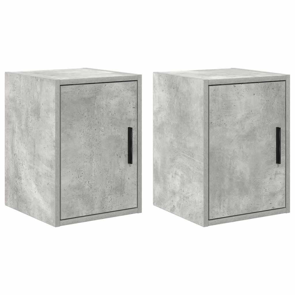 Vidaxx armoires murales de garage 2 pcs bois d'ingénierie béton gris