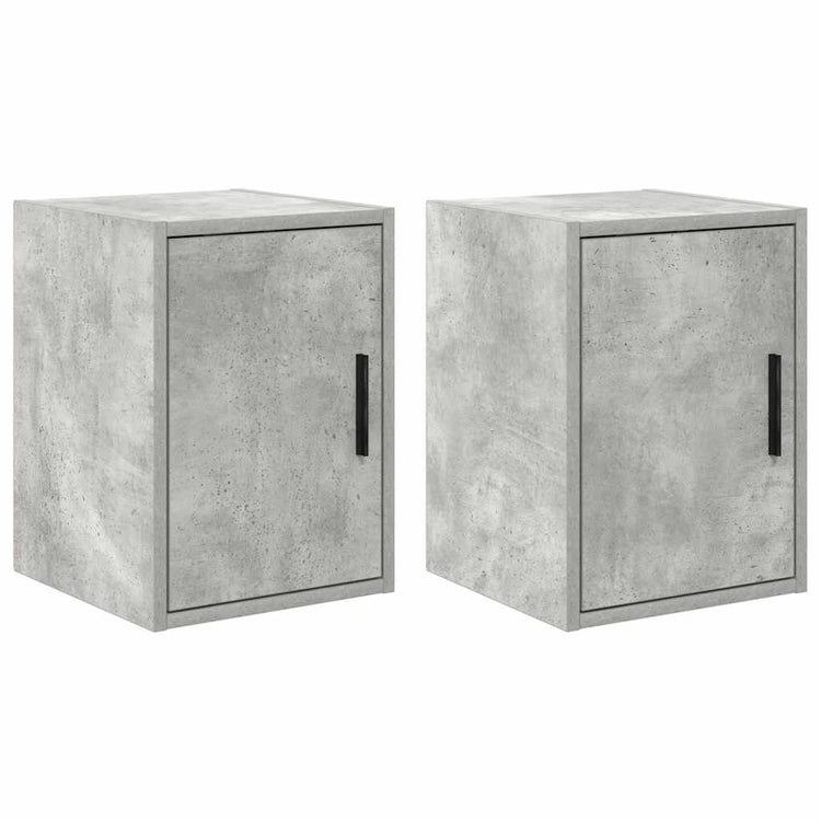 Vidaxx armoires murales de garage 2 pcs bois d'ingénierie béton gris