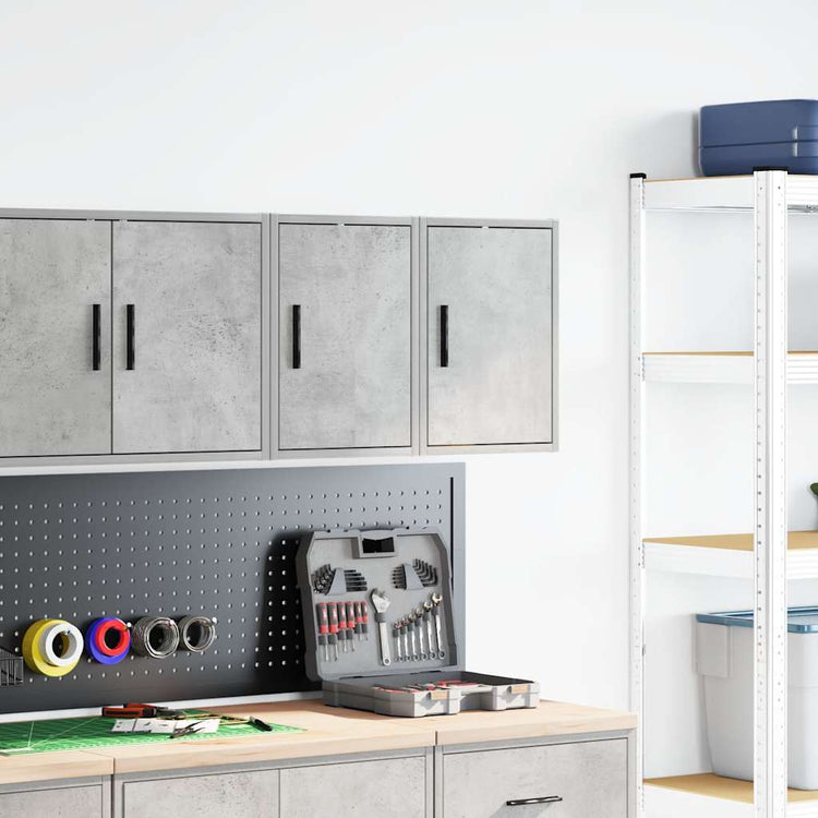 Vidaxx armoires murales de garage 2 pcs bois d'ingénierie béton gris