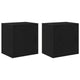 Vidaxx armoires murales de garage 2 pcs aggloméré noir