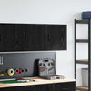 Vidaxx armoires murales de garage 2 pcs aggloméré noir