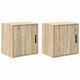 Vidaxx armoires murales de garage 2 pcs en aggloméré couleur chêne sonoma