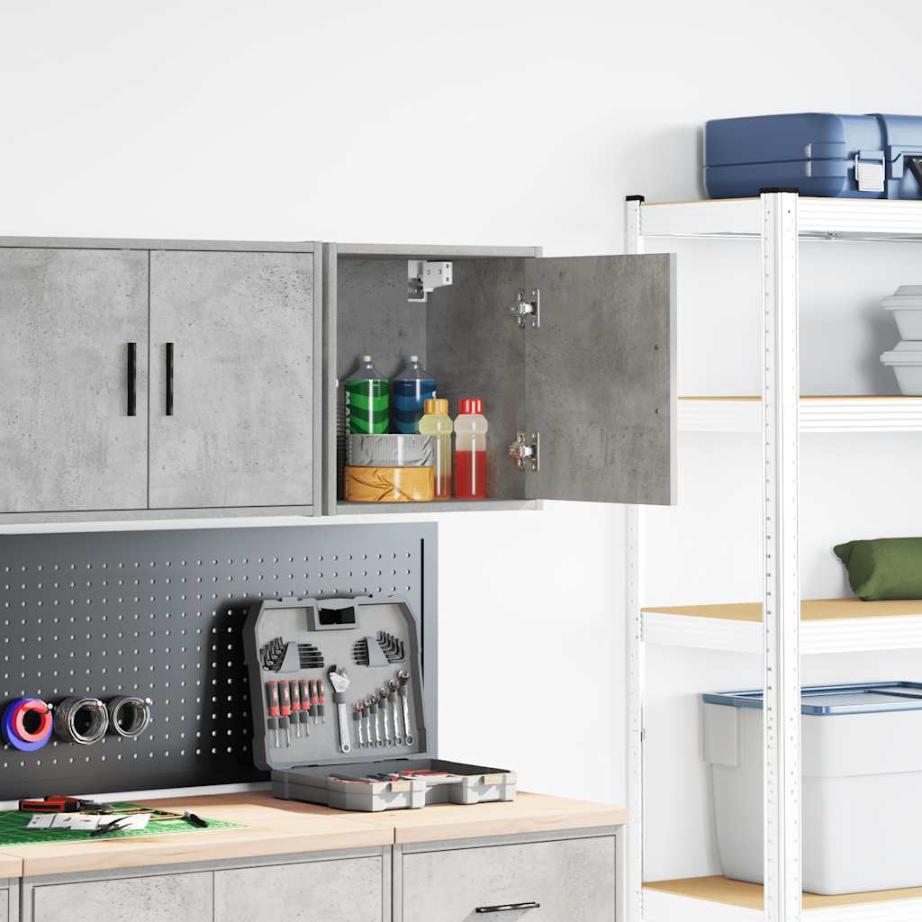 Vidaxx armoire murale de garage béton gris finition bois