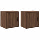 Vidaxx armoires murales de garage 2 pcs aggloméré chêne brun