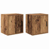 VidaXL armoires murales de garage 2 pcs bois traité, vieux bois