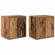 VidaXL armoires murales de garage 2 pcs bois traité, vieux bois