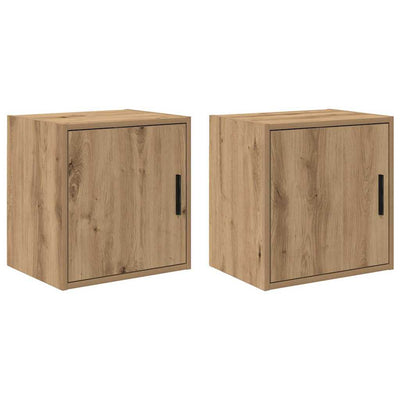 Vidaxx armoires murales de garage 2 pcs en aggloméré, chêne artisanal