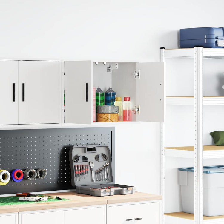 Vidaxx armoire murale de garage fini bois blanc