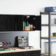 Vidaxx armoire murale de garage en aggloméré noir