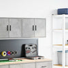 Vidaxx armoire murale de garage béton gris finition bois