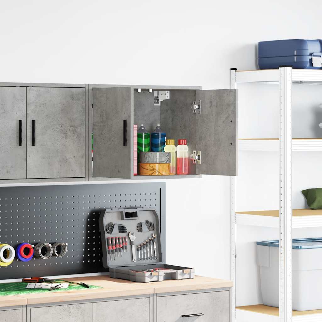 Vidaxx armoire murale de garage béton gris finition bois