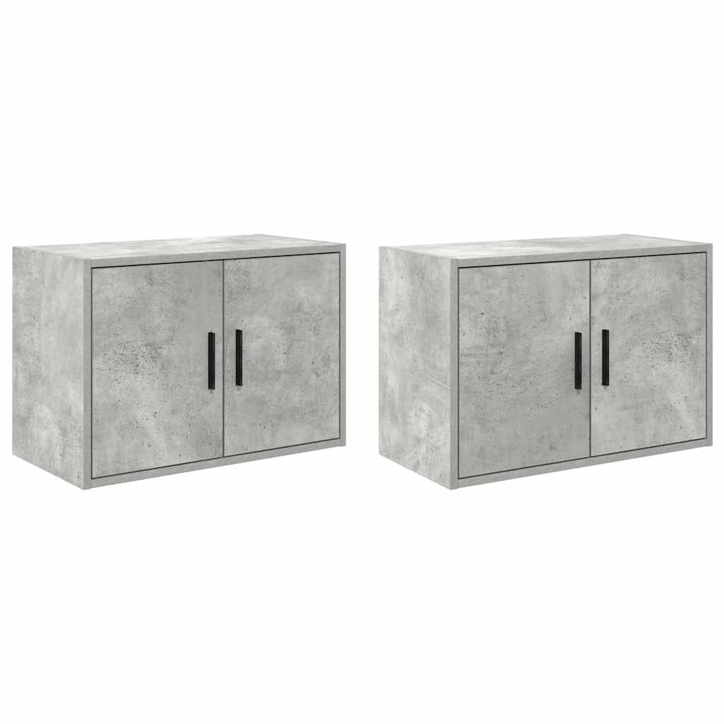 Vidaxx armoires murales de garage 2 pcs bois d'ingénierie béton gris