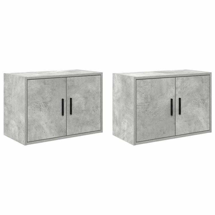 Vidaxx armoires murales de garage 2 pcs bois d'ingénierie béton gris