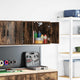 Armoire murale de garage Vidaxx réalisée en bois, chêne fumé