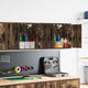 Vidaxx armoires murales de garage 2 pcs aggloméré chêne fumé