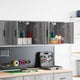 Vidaxx armoires murales de garage 2 pcs en aggloméré gris sonoma
