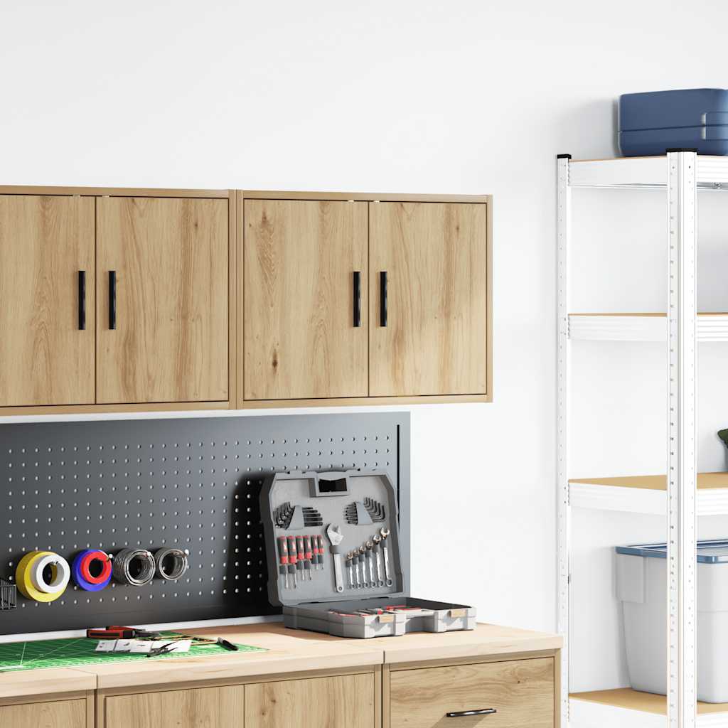 Vidaxx armoire murale de garage en bois de chêne artisanal