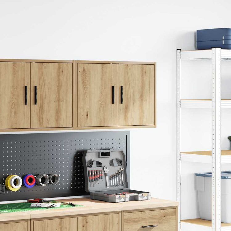 Vidaxx armoire murale de garage en bois de chêne artisanal