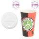 VidaXL tasses à café en papier avec couvercle 1000 pcs 16oz 400 ml