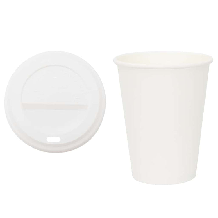 Vidaxxl tasses à café en papier avec couvercle 1000 pcs 12oz 300 ml