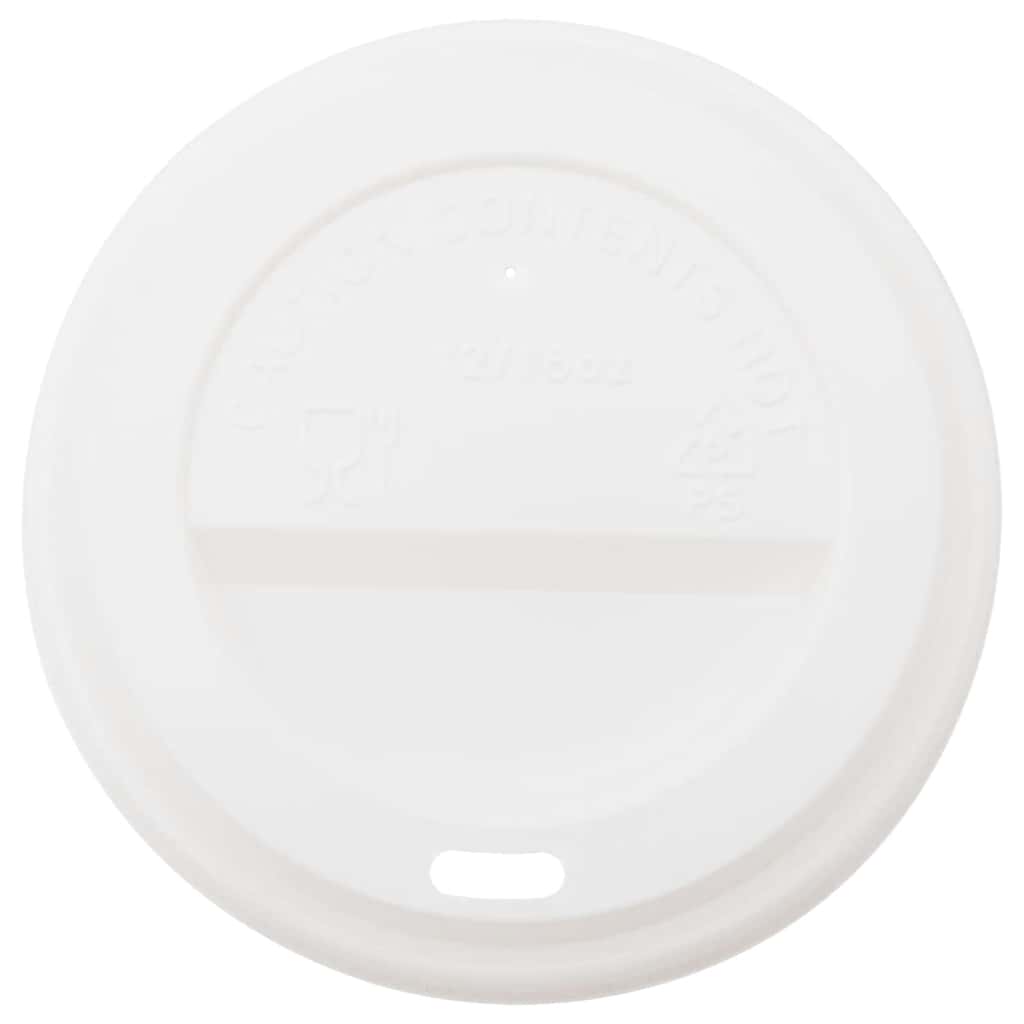 VidaXL tasses à café en papier avec couvercle 1000 pcs 16oz 400 ml