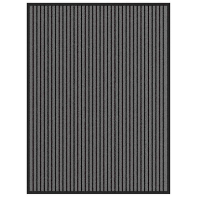 Vidaxx paillasson 90x120 cm rayé noir et gris