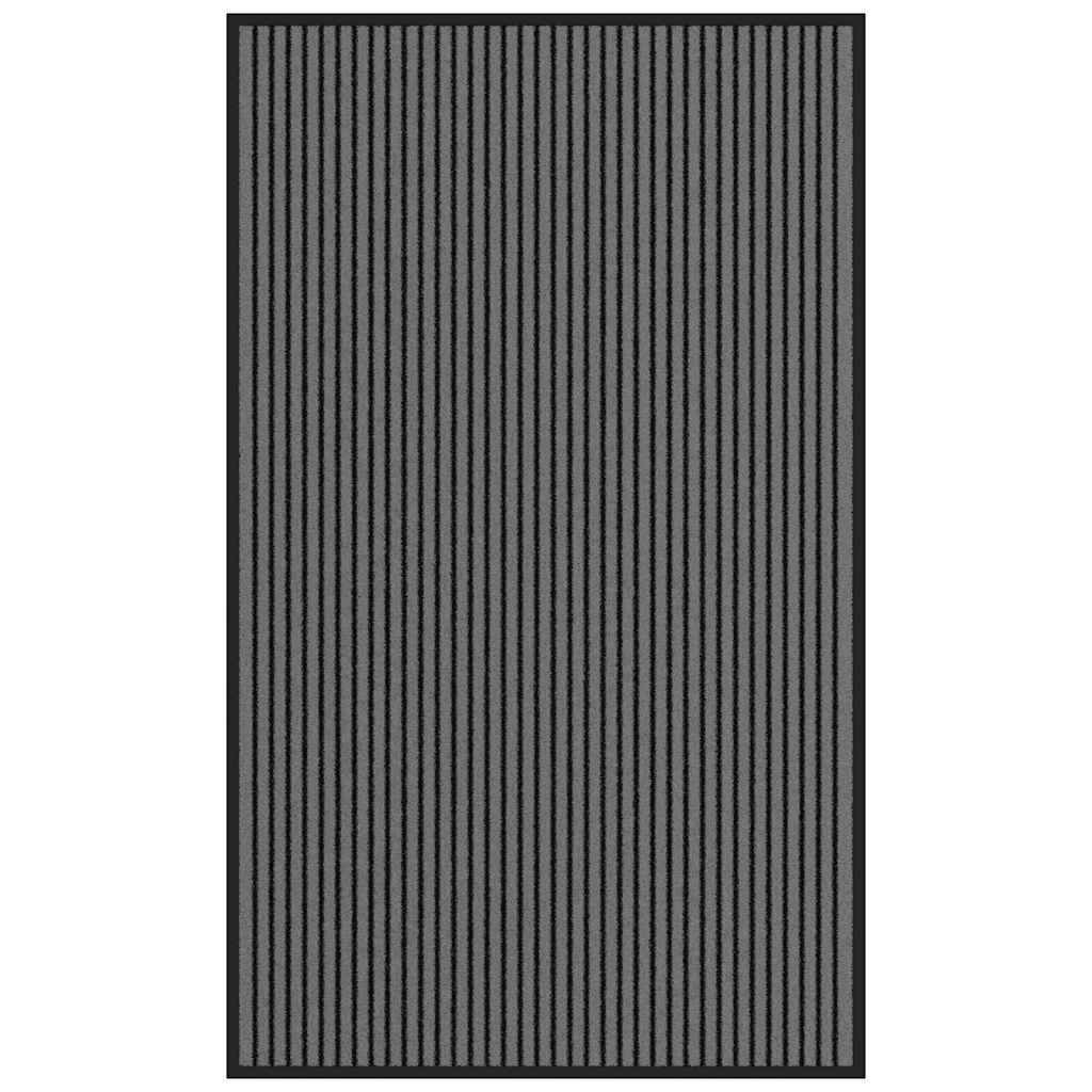 Vidaxx paillasson 90x150 cm rayé 90x150 cm noir et gris