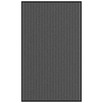 Vidaxx paillasson 90x150 cm rayé 90x150 cm noir et gris