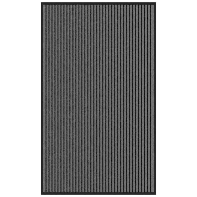 Vidaxx paillasson 90x150 cm rayé 90x150 cm noir et gris