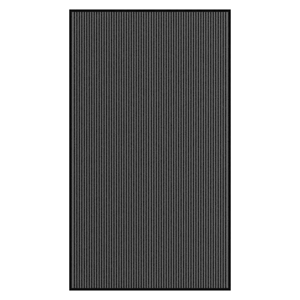 Vidaxx paillasson 115x200 cm rayure noir et gris