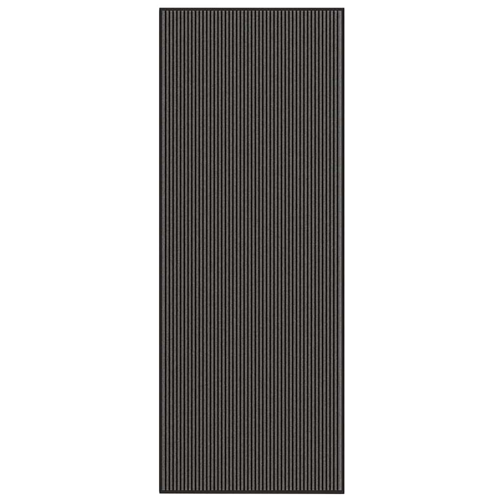 Vidaxx paillasson 115x300 cm rayé noir et gris