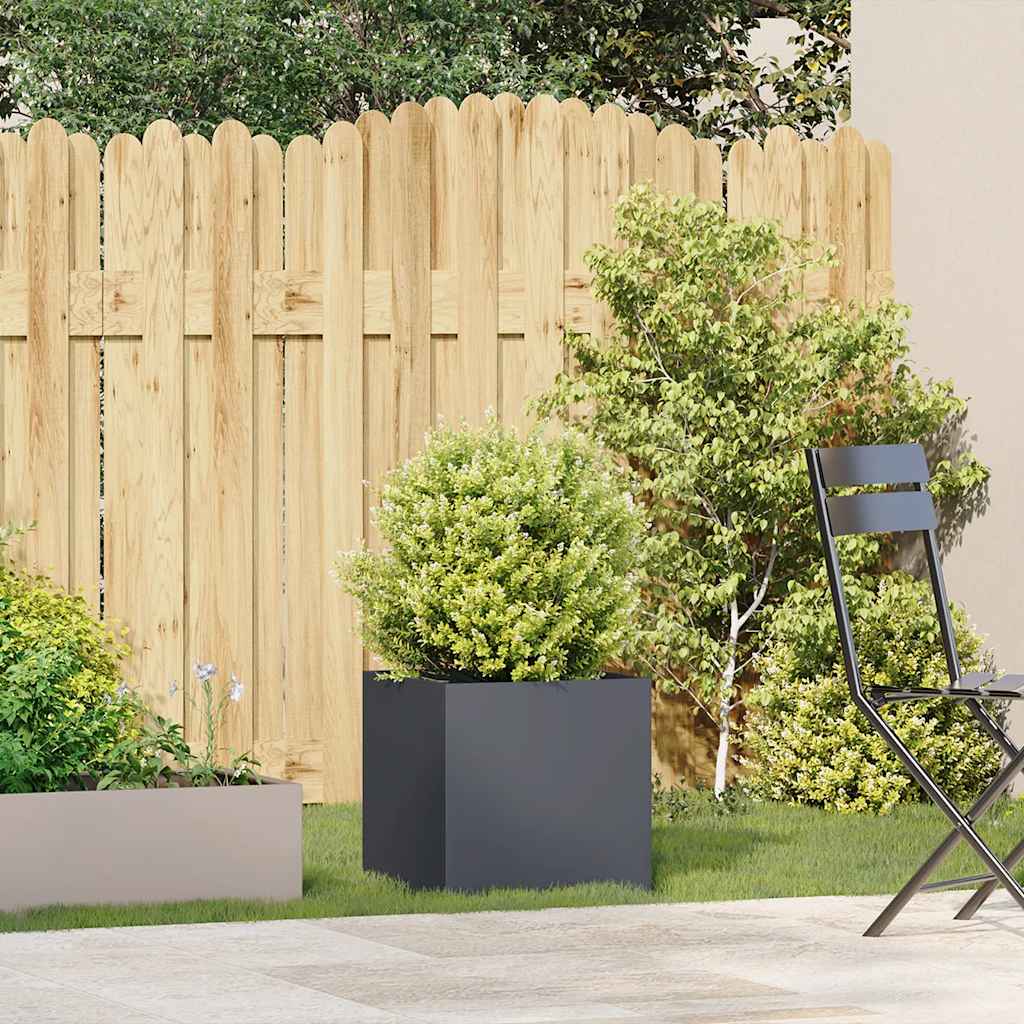 Jardinière Vidaxx 40x40x40 cm acier laminé à froid, anthracite