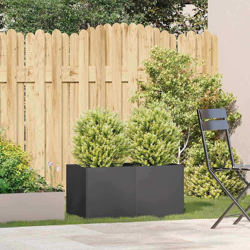Vidaxx jardinière 80x40x40 cm acier laminé à froid noir