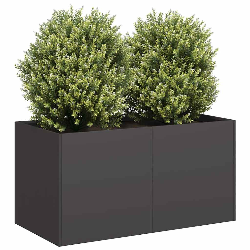 Vidaxx jardinière 80x40x40 cm acier laminé à froid noir