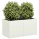 Vidaxx jardinière 80x40x40 cm acier laminé à froid blanc