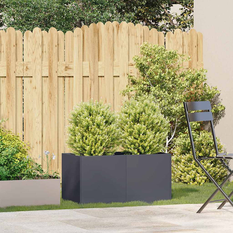 Jardinière Vidaxx 80x40x40 cm acier laminé à froid, anthracite