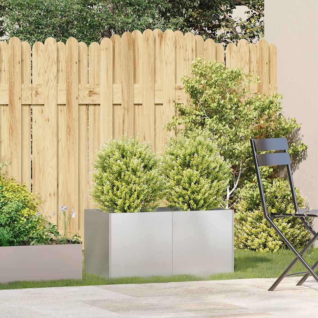 Jardinière Vidaxx 80x40x40 cm acier inoxydable