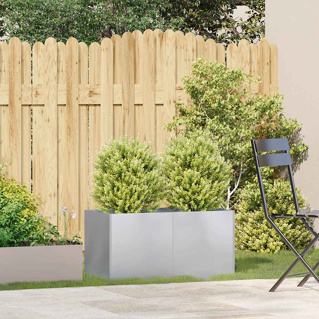 Jardinière Vidaxx 80x40x40 cm en acier galvanisé