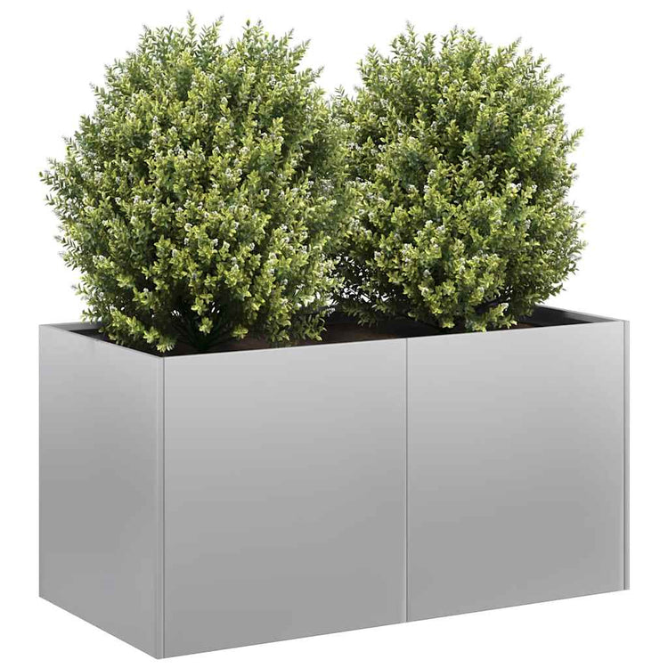Jardinière Vidaxx 80x40x40 cm en acier galvanisé