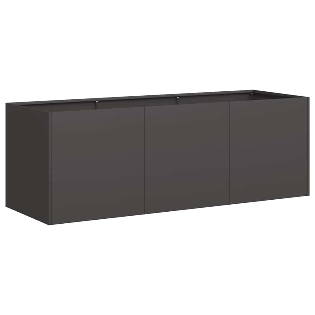 Vidaxx jardinière noir 120x40x40 cm acier laminé à froid