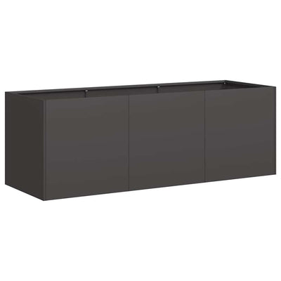 Vidaxx jardinière noir 120x40x40 cm acier laminé à froid