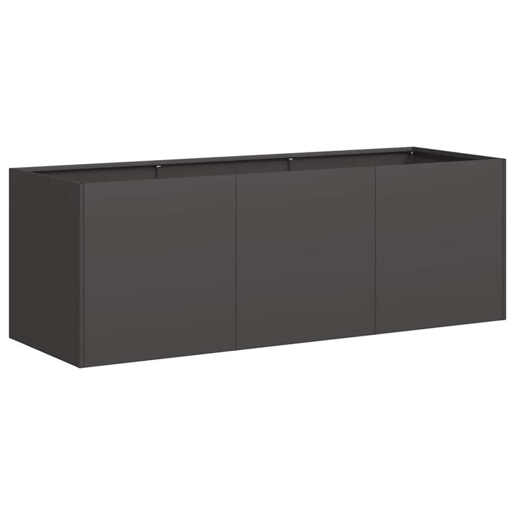 Vidaxx jardinière noir 120x40x40 cm acier laminé à froid