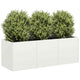 Vidaxx jardinière 120x40x40 cm acier laminé à froid blanc