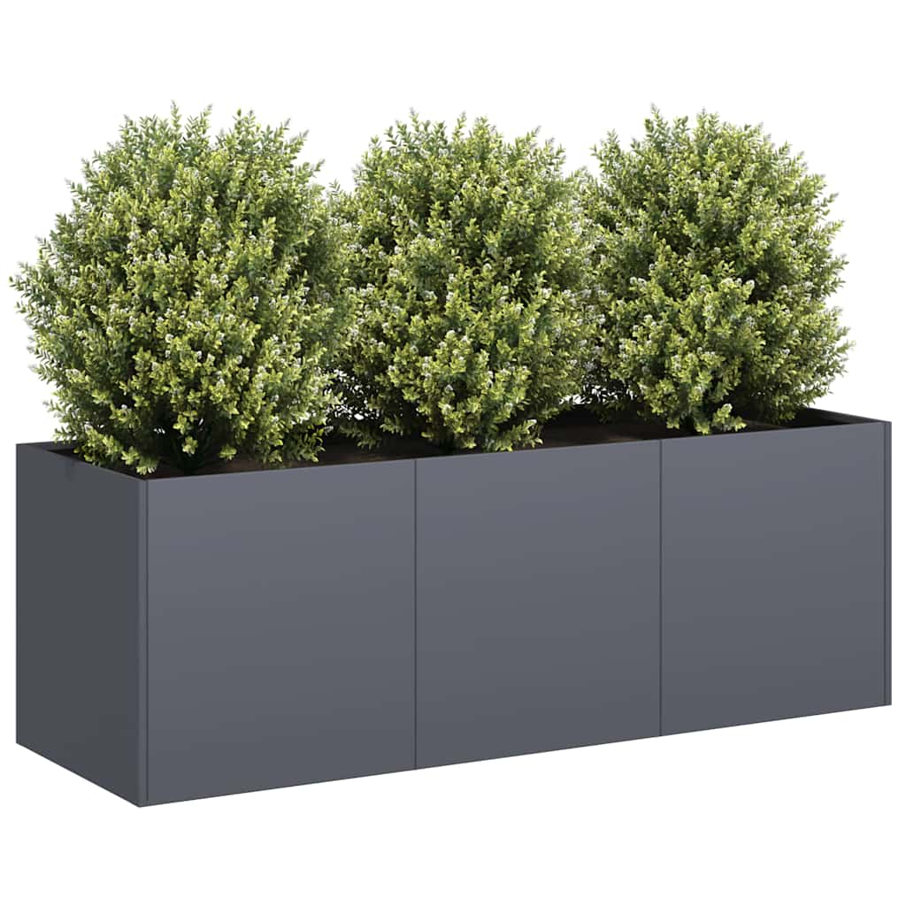 Vidaxx jardinière anthracite 120x40x40 cm acier laminé à froid