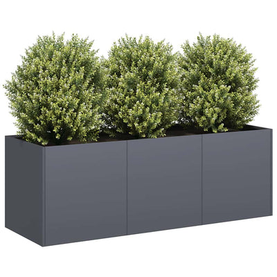 Vidaxx jardinière anthracite 120x40x40 cm acier laminé à froid