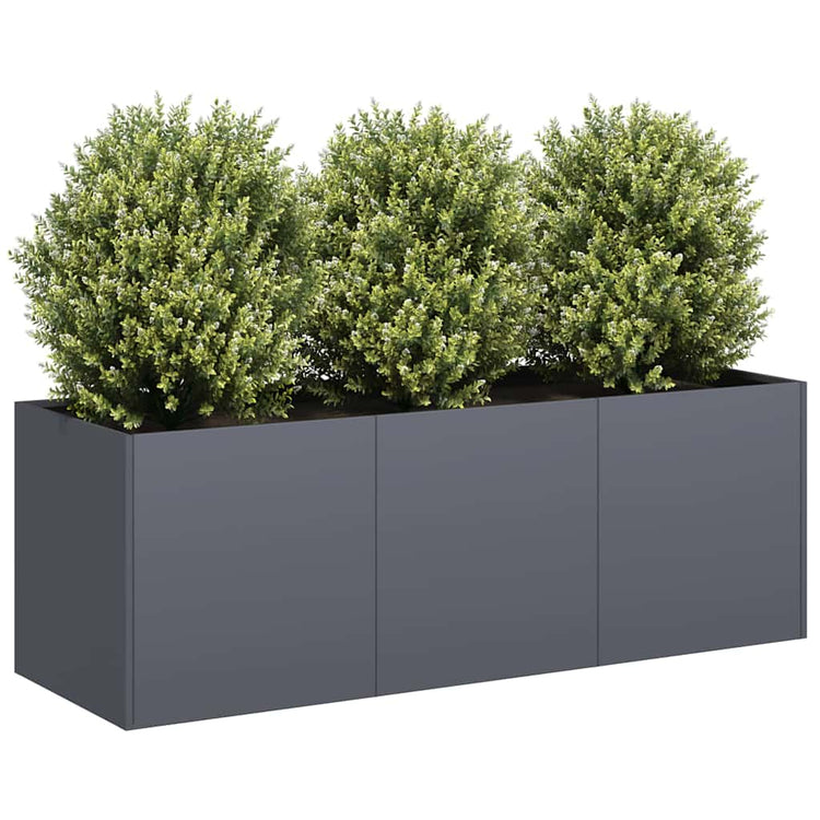 Vidaxx jardinière anthracite 120x40x40 cm acier laminé à froid