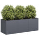 Vidaxx jardinière anthracite 120x40x40 cm acier laminé à froid